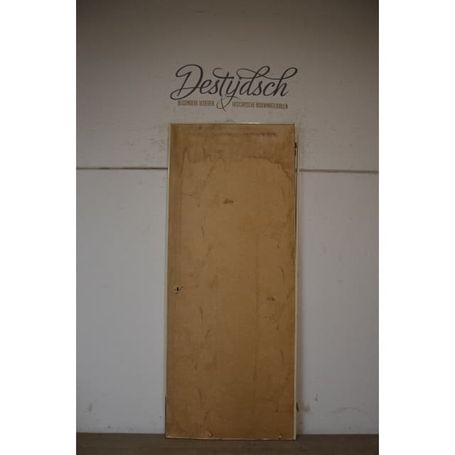 Oude paneeldeur met twee vakken, opdek