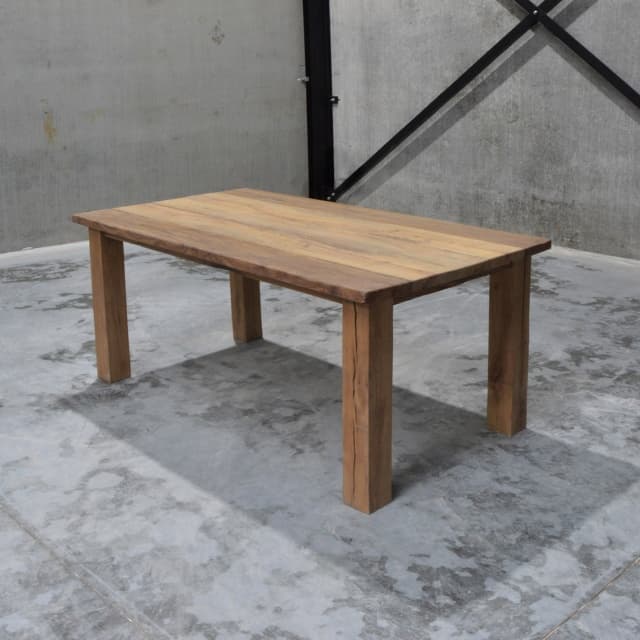 Massief Oud Eiken Eettafel 16