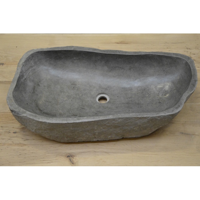 Riviersteen wasbak 