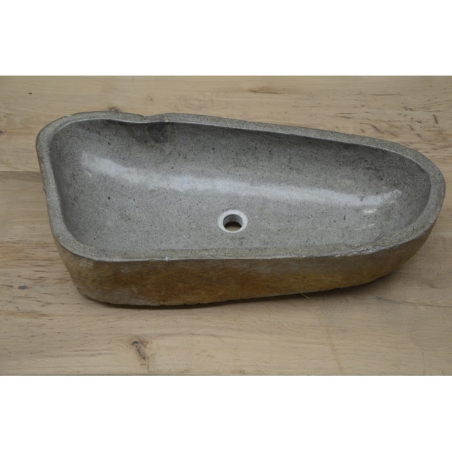 Riviersteen wasbak 