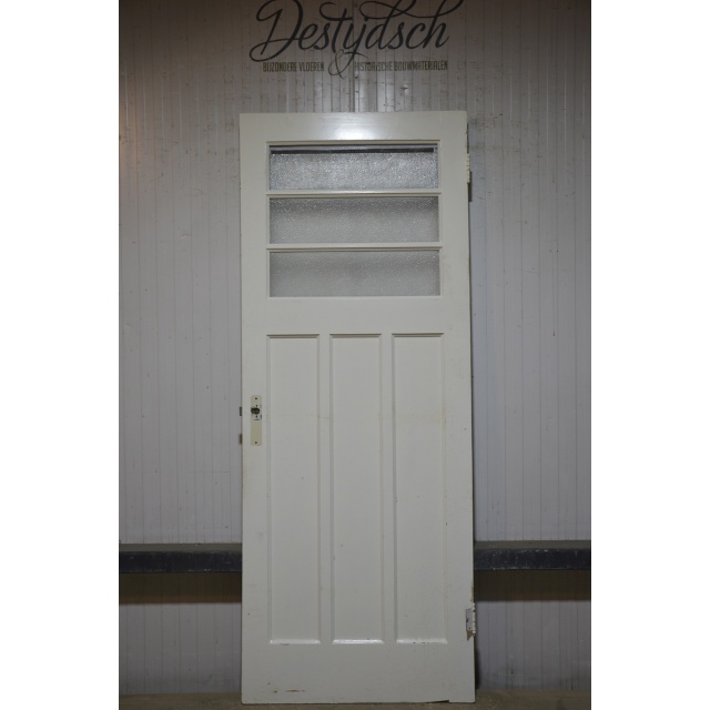 Bruynzeel zesvaks paneeldeur met 3 ruitjes 