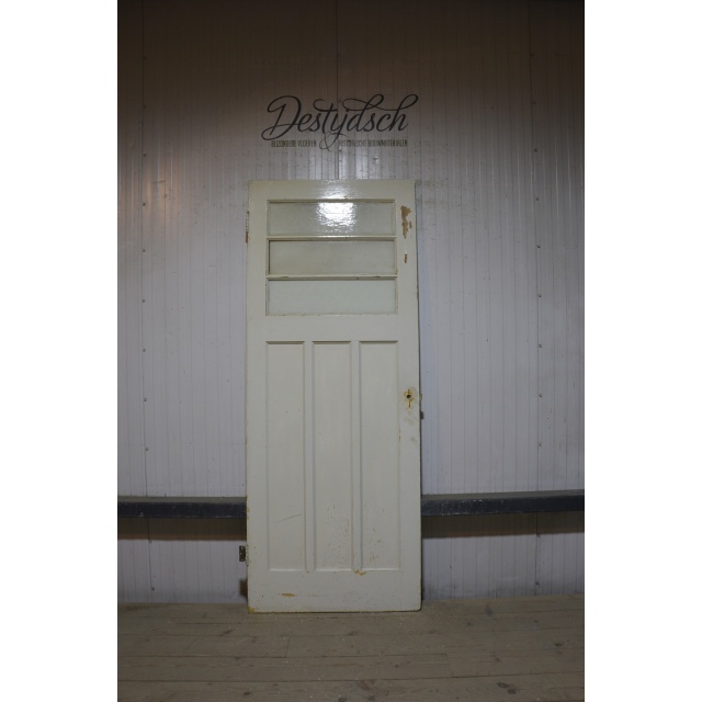 Bruynzeel zesvaks paneeldeur met 3 ruitjes 