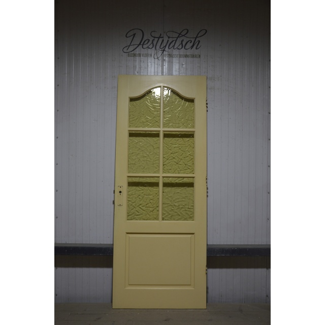 Gebruikte paneeldeur met glas 