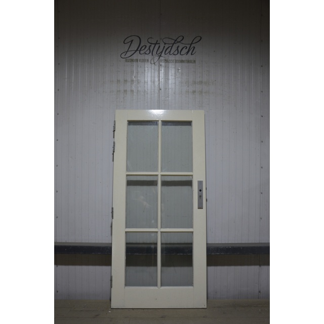 Gebruikte buitendeur met dubbelglas 