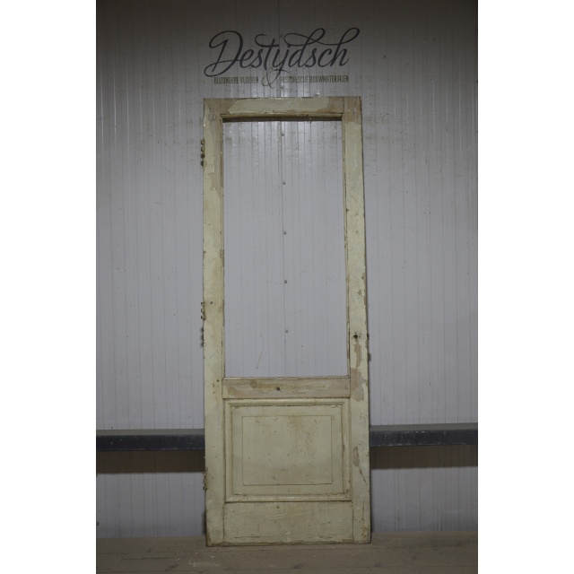 Gebruikte paneeldeur met ruitverdeling