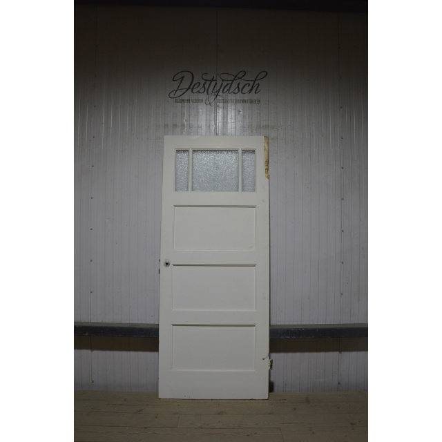 Bruijnzeeldeur deur met 3 ruitjes  