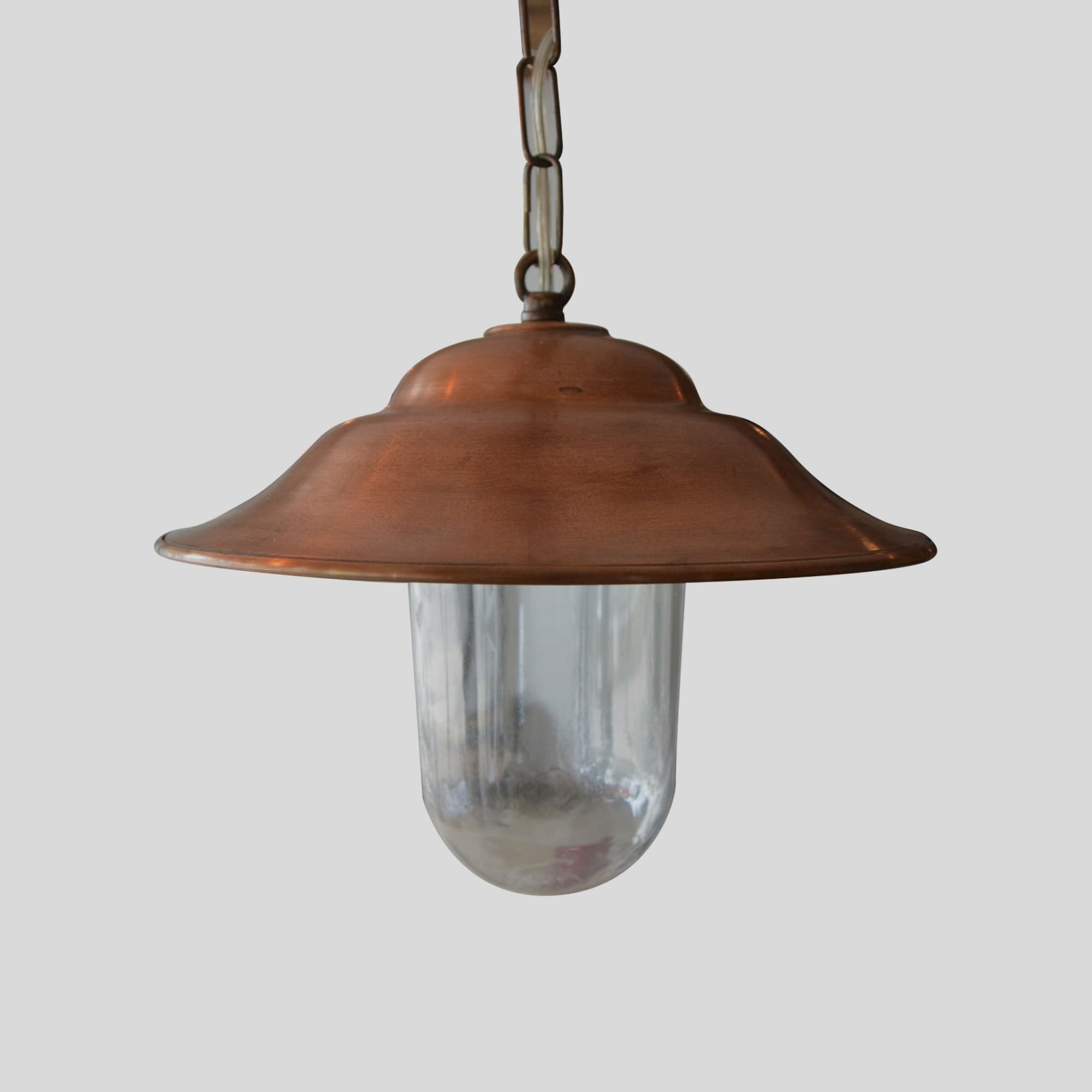 Lamp Met Koperen Schaal, Diameter: 26 -
